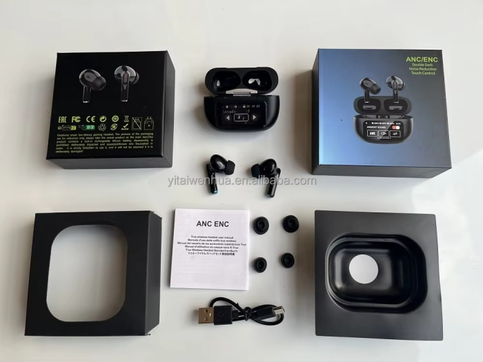 A9 Pro ANC Earbuds with Touch Display - Image 5