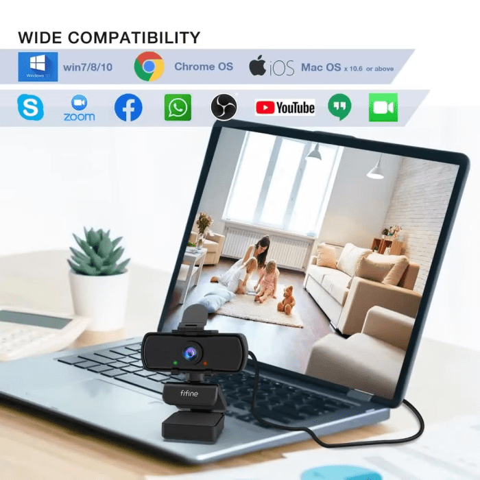 FIFINE K420 2K Webcam with Tripod - Image 4