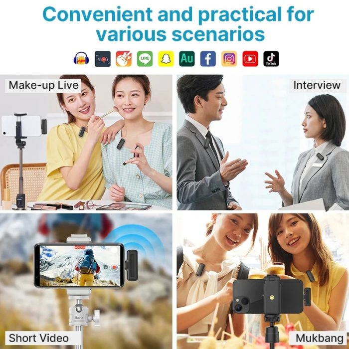 Ulanzi J12 Dual Wireless Microphone - Image 3